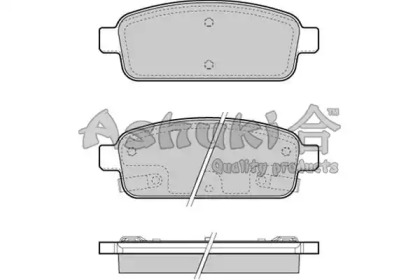 Комплект тормозных колодок (ASHUKI: J009-60)