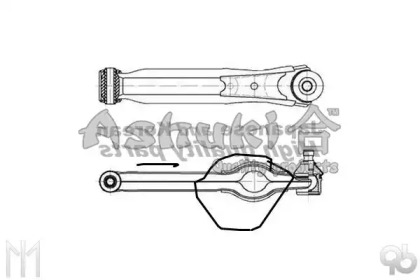 Рычаг независимой подвески колеса (ASHUKI: K702-01)