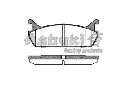 Комплект тормозных колодок (ASHUKI: M054-04)