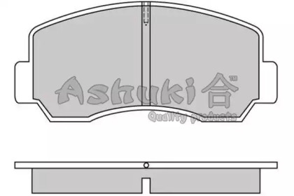 Комплект тормозных колодок (ASHUKI: M057-01)