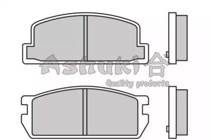 Комплект тормозных колодок (ASHUKI: M075-01)