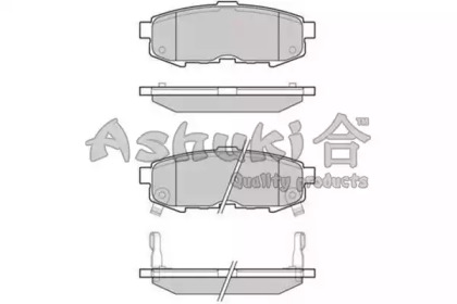 Комплект тормозных колодок (ASHUKI: M075-30)