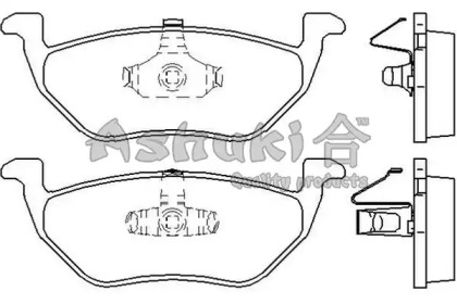 Комплект тормозных колодок (ASHUKI: M075-45)