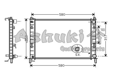 Теплообменник (ASHUKI: M553-15)