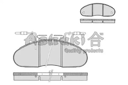 Комплект тормозных колодок (ASHUKI: N009-22)