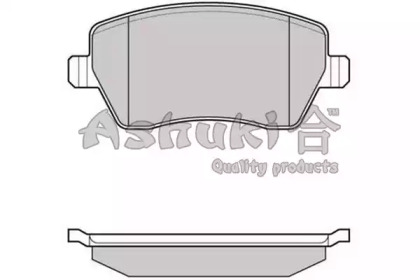 Комплект тормозных колодок (ASHUKI: N009-73)