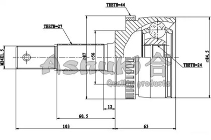 Шарнирный комплект (ASHUKI: NI-325I)