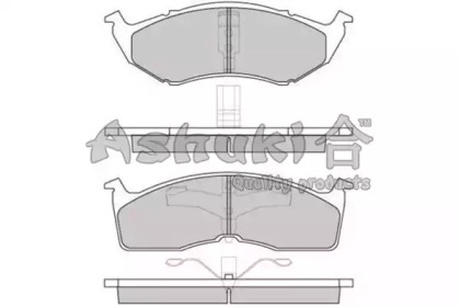 Комплект тормозных колодок (ASHUKI: US104202)