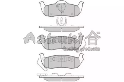 Комплект тормозных колодок (ASHUKI: US104220)