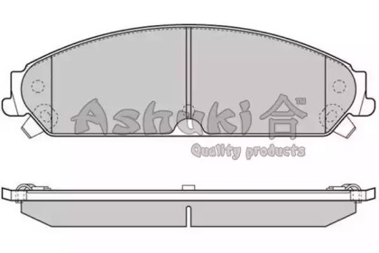 Комплект тормозных колодок (ASHUKI: US104230)