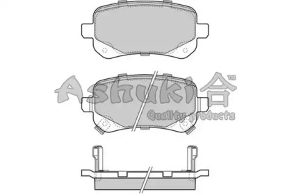 Комплект тормозных колодок (ASHUKI: US104259)