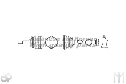 Шарнирный комплект (ASHUKI: H066-61)