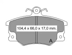 Комплект тормозных колодок (VEMA: 832221)