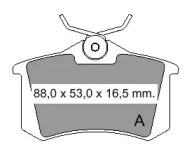 Комплект тормозных колодок (VEMA: 833481)