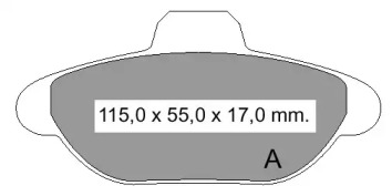 Комплект тормозных колодок (VEMA: 834460)