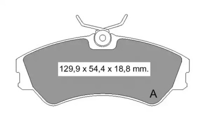 Комплект тормозных колодок (VEMA: 835550)