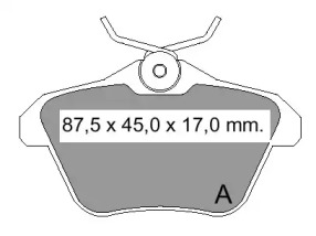 Комплект тормозных колодок (VEMA: 836200)