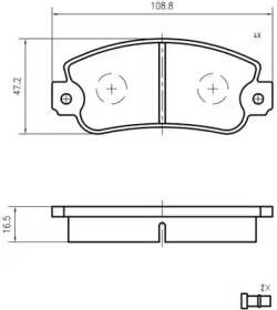 Комплект тормозных колодок (VEMA: K404700)