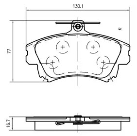 Комплект тормозных колодок (VEMA: K405500)