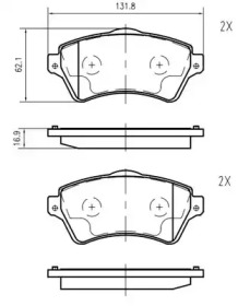 Комплект тормозных колодок (VEMA: K420300)