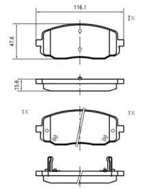 Комплект тормозных колодок (VEMA: K421900)