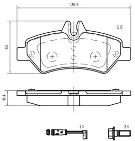 Комплект тормозных колодок (VEMA: K425600)