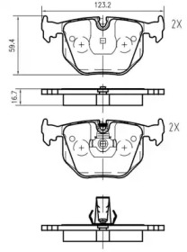 Комплект тормозных колодок (VEMA: K604100)