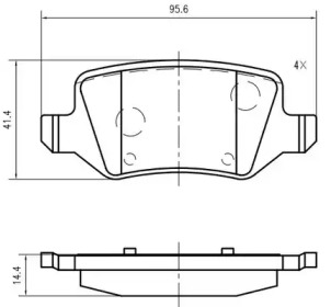 Комплект тормозных колодок (VEMA: K628500)