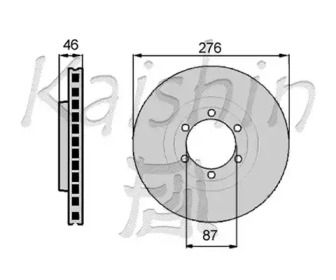 Тормозной диск (KAISHIN: CBR012)