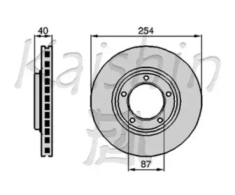 Тормозной диск (KAISHIN: CBR017)