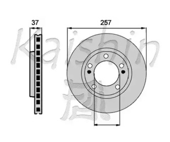Тормозной диск (KAISHIN: CBR061)