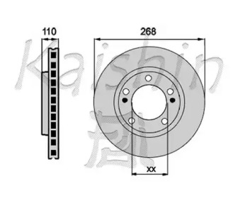 Тормозной диск (KAISHIN: CBR240)