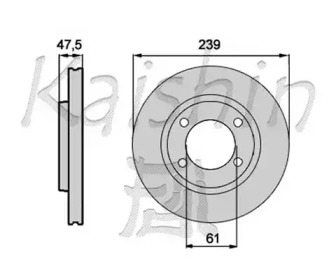 Тормозной диск (KAISHIN: CBR281)