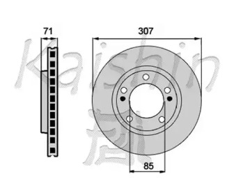 Тормозной диск (KAISHIN: CBR383)