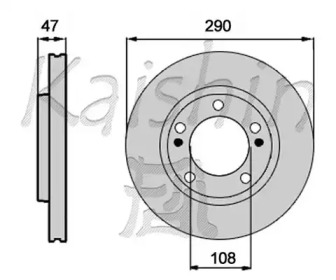 Тормозной диск (KAISHIN: CBR483)