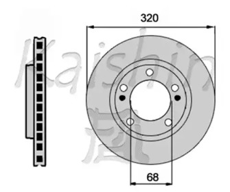 Тормозной диск (KAISHIN: CBR529)