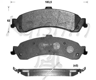 Комплект тормозных колодок (KAISHIN: D10072)
