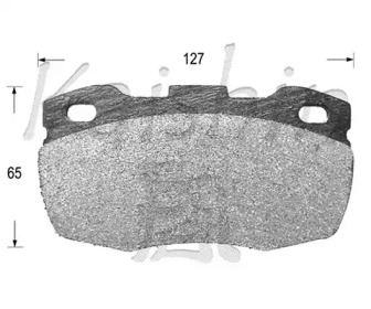 Комплект тормозных колодок (KAISHIN: D10100)