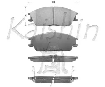 Комплект тормозных колодок (KAISHIN: FK11091)