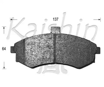 Комплект тормозных колодок (KAISHIN: FK11142)