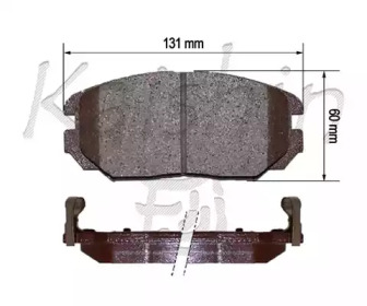 Комплект тормозных колодок (KAISHIN: FK11183)