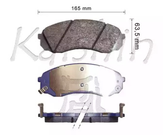 Комплект тормозных колодок (KAISHIN: FK11236)