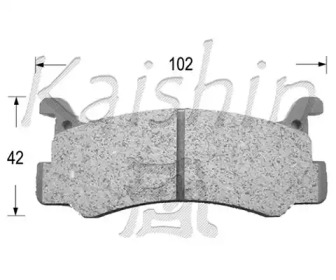 Комплект тормозных колодок (KAISHIN: D3031)