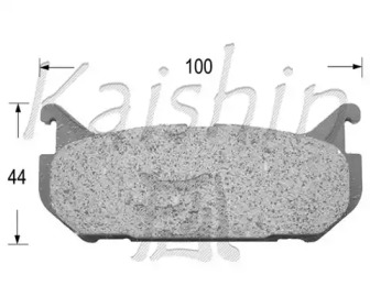 Комплект тормозных колодок (KAISHIN: FK3083)