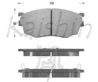 Комплект тормозных колодок (KAISHIN: FK3101)