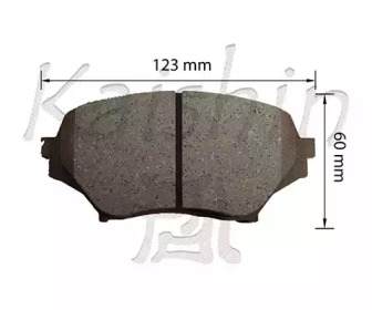 Комплект тормозных колодок (KAISHIN: FK3134)