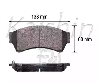 Комплект тормозных колодок (KAISHIN: FK3146)