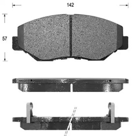 Комплект тормозных колодок (KAISHIN: FK5128)