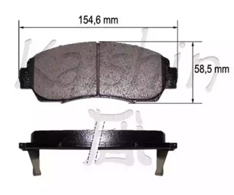 Комплект тормозных колодок (KAISHIN: FK5153)