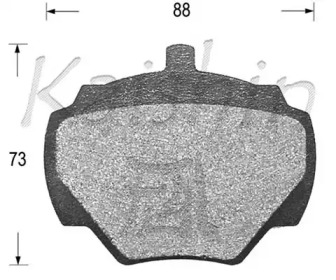 Комплект тормозных колодок (KAISHIN: D5300)